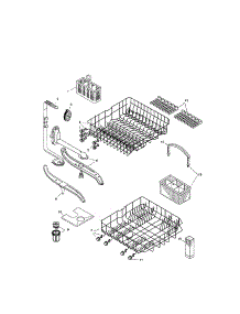 Racks parts for Bosch Dishwasher SHU3136UC/12 / FD 8105 from AppliancePartsPros.com