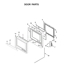 Door Parts parts for Jenn-Air Electric Range JES1450CFB1 from AppliancePartsPros.com
