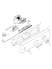 Fascia Panel parts for Bosch Dishwasher SHU3302UC/11 from AppliancePartsPros.com
