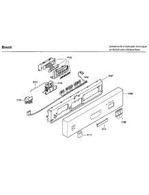 Control parts for Bosch Dishwasher SHU3307UC/14 from AppliancePartsPros.com