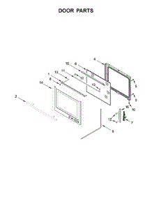 Door Parts parts for Jenn-Air Electric Range JES1450CFS2 from AppliancePartsPros.com