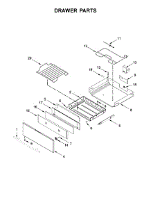 Drawer Parts parts for Jenn-Air Electric Range JES1450CFS2 from AppliancePartsPros.com