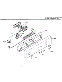 Control parts for Bosch Dishwasher SHU3322UC/14 from AppliancePartsPros.com