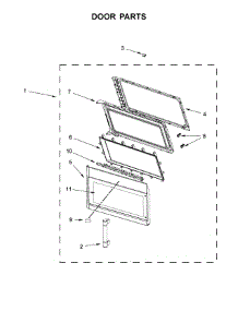 Door Parts parts for Maytag Microwave/Hood Combo YMMV6190FZ0 from AppliancePartsPros.com