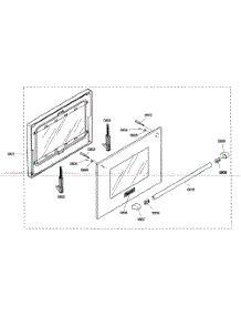 Oven Door parts for Thermador Range PRD304EHU/03 from AppliancePartsPros.com