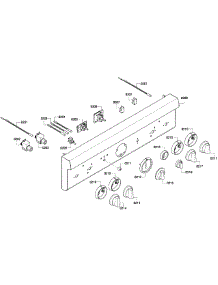 Front Panel parts for Thermador Range PRD304GHC/04 from AppliancePartsPros.com