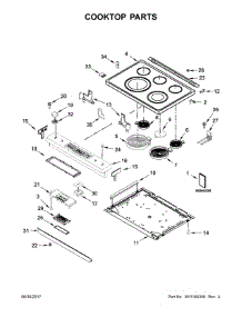 Cooktop Parts parts for Jenn-Air Electric Range JES1450FB1 from AppliancePartsPros.com