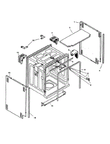 Tank Assy parts for Bosch Dishwasher SHU5306UC/11 from AppliancePartsPros.com