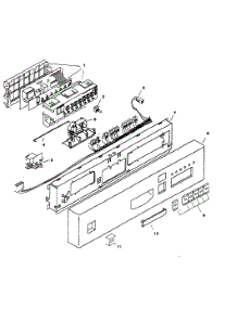 Fascia Panel parts for Bosch Dishwasher SHU5306UC/11 from AppliancePartsPros.com