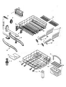 Rack parts for Bosch Dishwasher SHU5306UC/11 from AppliancePartsPros.com