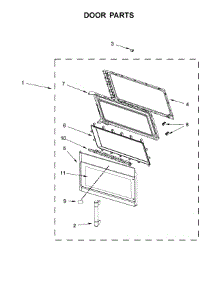 Door Parts parts for Maytag Microwave/Hood Combo YMMV4205DH3 from AppliancePartsPros.com