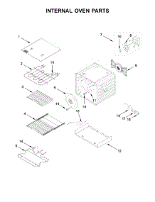Internal Oven Parts parts for Kitchenaid Range KDRS407VBU01 from AppliancePartsPros.com