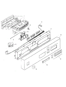 Fascia Panel parts for Bosch Dishwasher SHU5307UC/12 from AppliancePartsPros.com