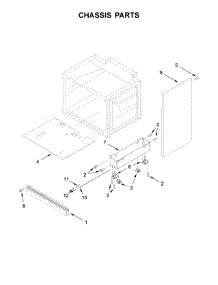 Chassis Parts parts for Kitchenaid Range KDRS407VMW01 from AppliancePartsPros.com