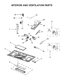 Interior And Ventilation Parts parts for Maytag Microwave/Hood Combo YMMV4205FW5 from AppliancePartsPros.com