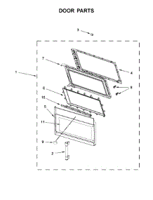 Door Parts parts for Maytag Microwave/Hood Combo MMV6190DS4 from AppliancePartsPros.com