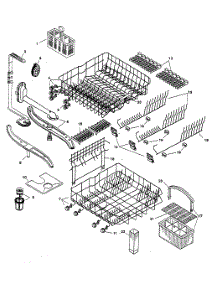 Rack parts for Bosch Dishwasher SHU6805UC/12 from AppliancePartsPros.com