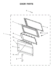 Door Parts parts for Maytag Microwave/Hood Combo MMV4205DE3 from AppliancePartsPros.com