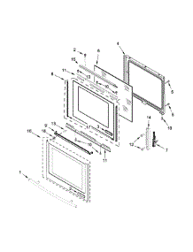Door Parts parts for Jenn-Air Electric Range JES1750CES0 from AppliancePartsPros.com