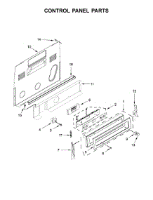 Control Panel Parts parts for Kitchenaid Electric Range KFEG500ESS2 from AppliancePartsPros.com