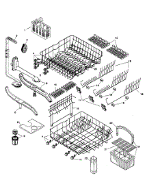 Racks parts for Bosch Dishwasher SHU6806UC/12 from AppliancePartsPros.com