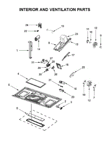 Interior And Ventilation Parts parts for Maytag Microwave/Hood Combo MMV4205DS3 from AppliancePartsPros.com