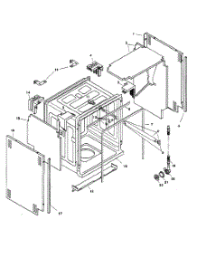 Tank Assy parts for Bosch Dishwasher SHU6806UC/12 from AppliancePartsPros.com