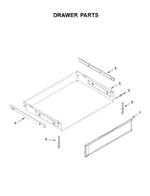 Drawer Parts parts for Kitchenaid Electric Range KFEG500EWH3 from AppliancePartsPros.com