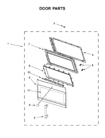 Door Parts parts for Maytag Microwave/Hood Combo MMV4205FB3 from AppliancePartsPros.com