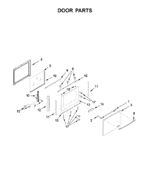 Door Parts parts for Jenn-Air Gas Range JGS1450FB0 from AppliancePartsPros.com
