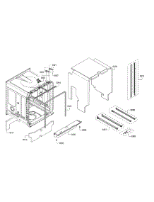 Tub / Sealing parts for Bosch Dishwasher SHP865WF2N/01 from AppliancePartsPros.com