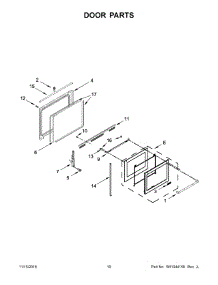 Door Parts parts for Jenn-Air Range JDS1750EP1 from AppliancePartsPros.com