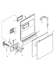 Door Assy parts for Bosch Dishwasher SHU3326UC/06 from AppliancePartsPros.com