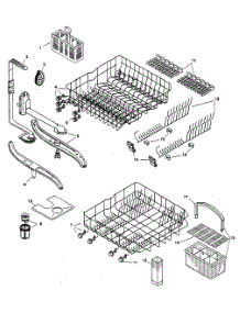 Racks parts for Bosch Dishwasher SHU3326UC/06 from AppliancePartsPros.com