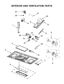 Interior And Ventilation Parts parts for Maytag Microwave/Hood Combo MMV4205FZ4 from AppliancePartsPros.com