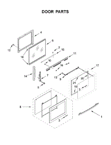 Door Parts parts for Jenn-Air Range JDS1750FB0 from AppliancePartsPros.com