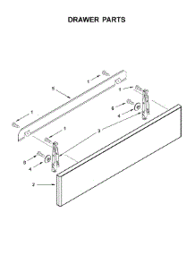 Drawer Parts parts for Jenn-Air Range JDS1750FB0 from AppliancePartsPros.com
