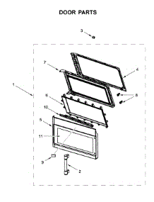 Door Parts parts for Maytag Microwave/Hood Combo MMV4206FB4 from AppliancePartsPros.com