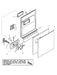 Door Assy parts for Bosch Dishwasher SHU33A02UC/14 from AppliancePartsPros.com