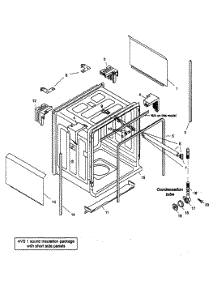 Tank Assy parts for Bosch Dishwasher SHU33A02UC/14 from AppliancePartsPros.com