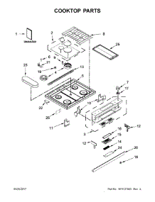 Cooktop Parts parts for Jenn-Air Range JDS1450CFP0 from AppliancePartsPros.com