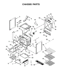 Chassis Parts parts for Kitchenaid Electric Range KSEG950ESS2 from AppliancePartsPros.com