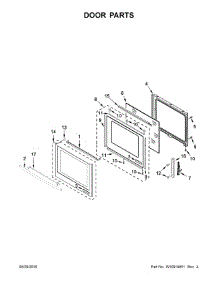 Door Parts parts for Jenn-Air Electric Range JES1450CDB1 from AppliancePartsPros.com
