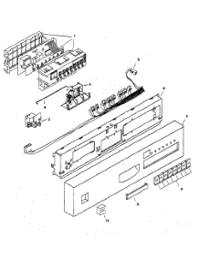 Fascia Panel parts for Bosch Dishwasher SHU6802UC/11 from AppliancePartsPros.com