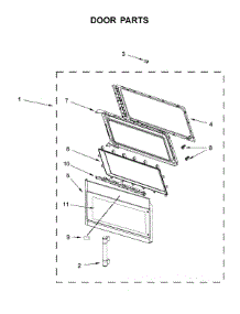 Door Parts parts for Maytag Microwave/Hood Combo MMV4206FZ1 from AppliancePartsPros.com
