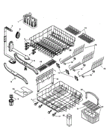 Racks parts for Bosch Dishwasher SHU6802UC/12 from AppliancePartsPros.com