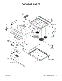 Cooktop Parts parts for Jenn-Air Electric Range JES1750EB1 from AppliancePartsPros.com