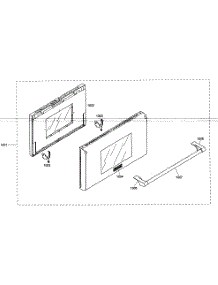Oven Door parts for Thermador Gas Range PRL364ELG02 from AppliancePartsPros.com