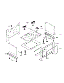 Mounting parts for Thermador Gas Range PRL364ELG02 from AppliancePartsPros.com
