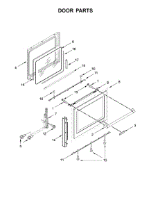 Door Parts parts for Kitchenaid Range YKSDB900ESS3 from AppliancePartsPros.com